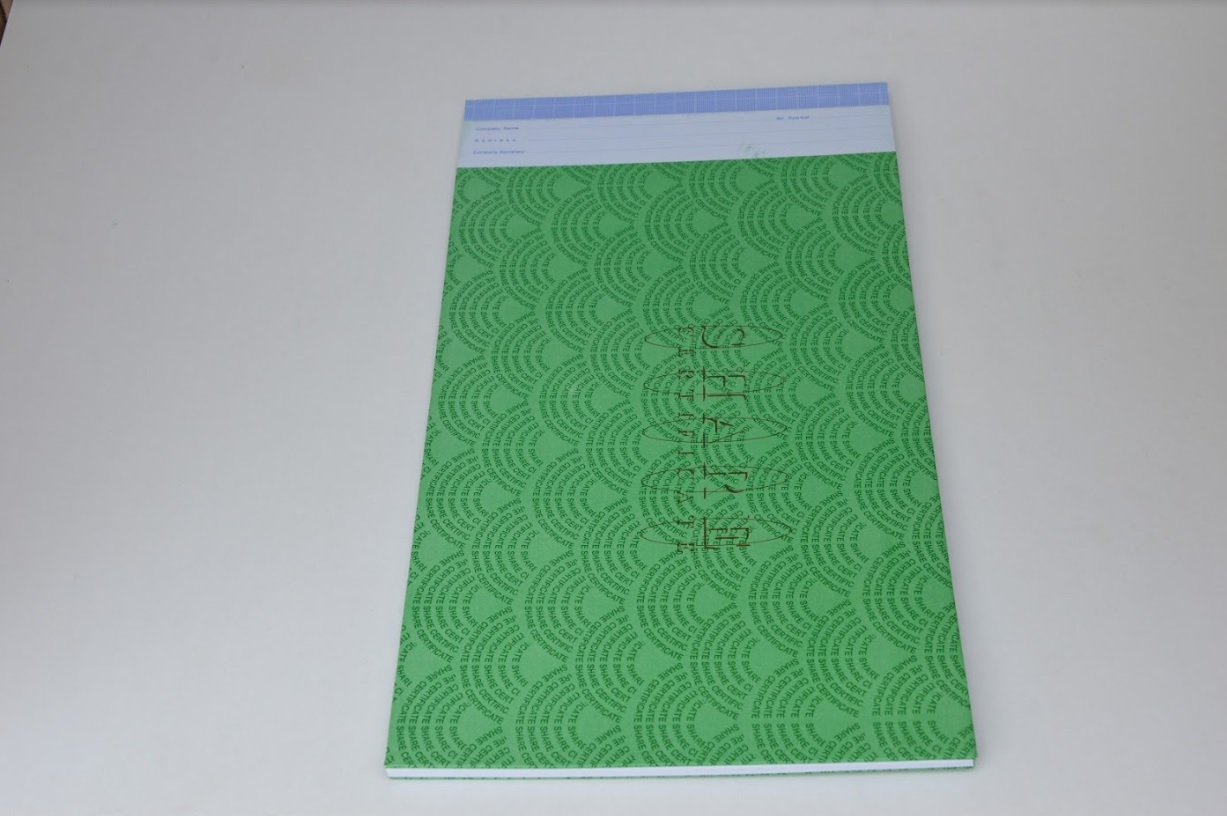 Share Certificate Book (25pcs)
